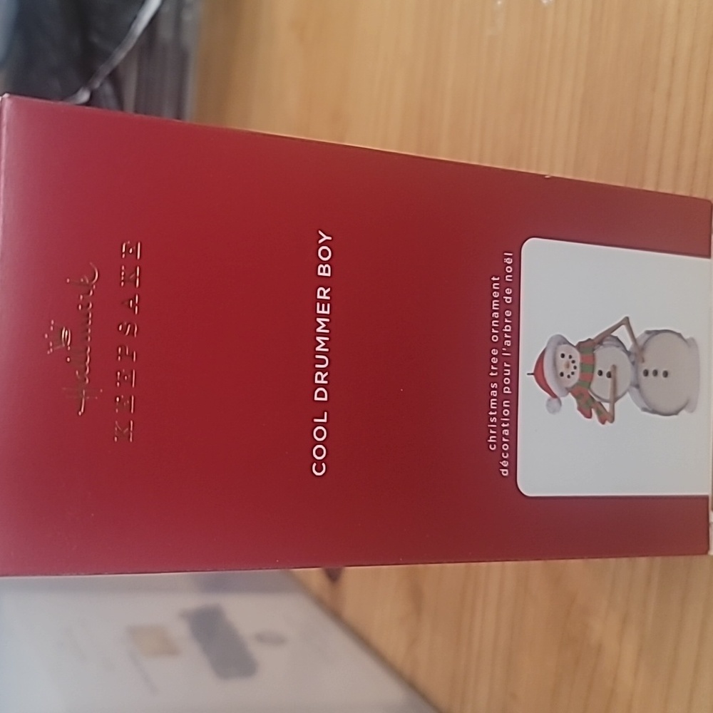 Hallmark 2020 "Cool Drummer Boy" magic ornament